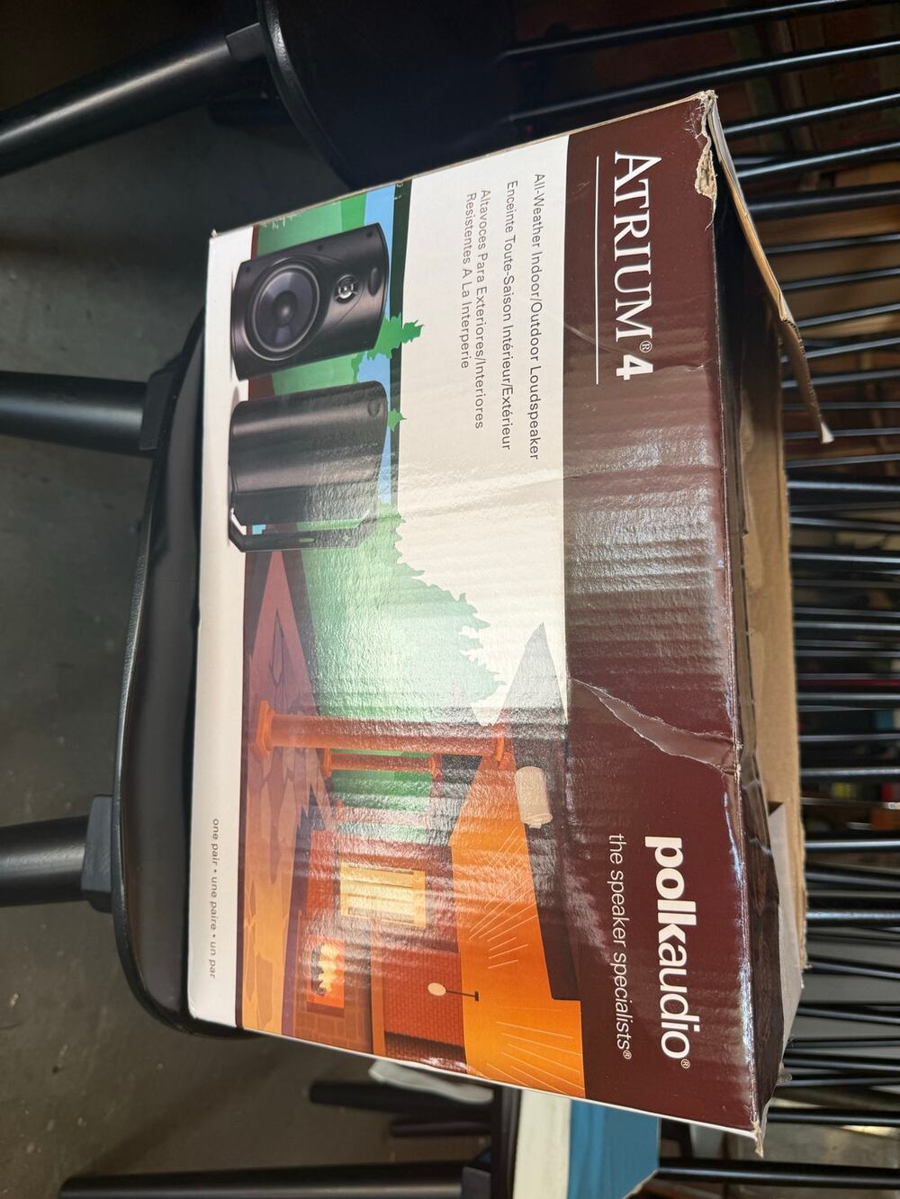 Pair of Polk Audio Atrium 4 All-weather Indoor Outdoor Loudspeakers